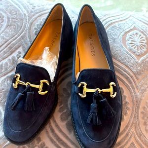 Navy suede, Talbots Loafers NWOT